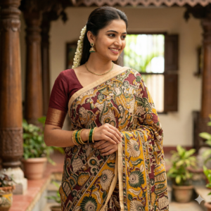 Kalamkari cotton sarees